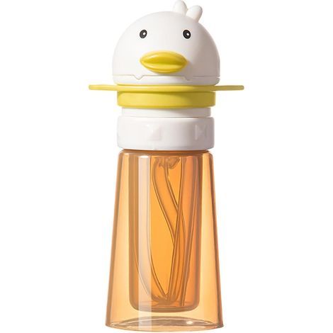 Einfache Wasserflasche mit Strohhalm und Entenschnabelverschluss für Mädchen, für die tägliche Flüssigkeitszufuhr, Outdoor-Aktivitäten, Wandern, Picknicks, Camping und Schule (1/5)