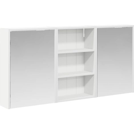 Maison Exclusive - Set di Armadi da Bagno con lo scaffale 3 pcs 126 x 16 x 62.5 cm