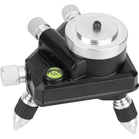 Base de trépied à réglage fin à 360° avec niveau laser (1/5)