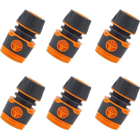6 pièces connecteur de robinet fin connecteur rapide connecteur de tuyau d'arrosage en plastique accessoires d'arrosage rapide