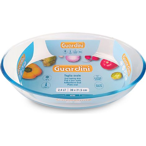 TEGLIA OVALE VETRO 30x21,5 lt.2,4