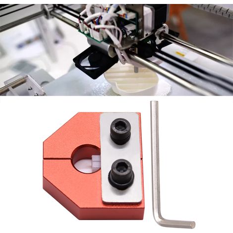 Connecteur de Filament 1.75mm pour Capteur d'Imprimante 3D, Haute Résistance, Compatible PLA ABS, Rouge avec Clé (1/5)