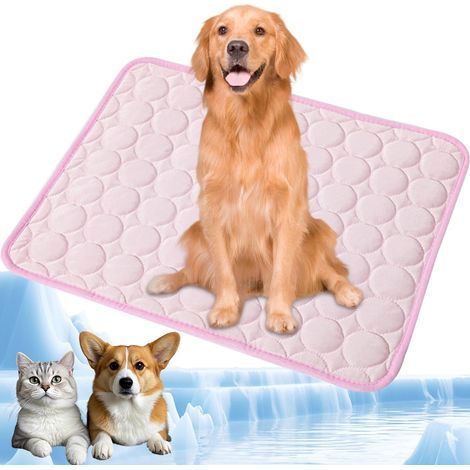 Kühlmatte für Hunde, Kühlmatte für Haustiere, Eismatte für Katzen und Hunde, 150 x 100 cm, rosa (1/5)