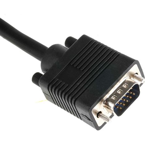 Câble VGA VGA vers VGA Mâle VGA Mâle VGA 5m PVC Noir 0,12 mm 200 V c.c. ( Prix pour 1 ) (1/3)