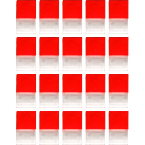 Lot de 20 Clips Transparents Auto-adhésifs pour Bandes Lumineuses de 8 mm et 10 mm de Largeur, avec vis et Supports de Montage (1/5)