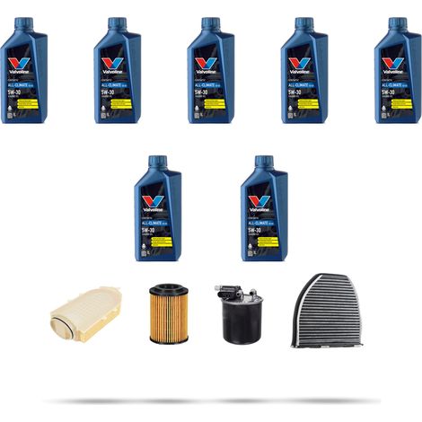 Kit tagliando 4 FILTRI e 7L OLIO compatibile con Mercedes Classe C (W204,C204,S204) C180 1.8 CDI 88kw Dal 2011 al 2014 (1/5)