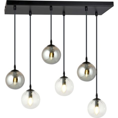 Lustre Emibig COSMO 6 lumières E14 noir multicolore (1/3)