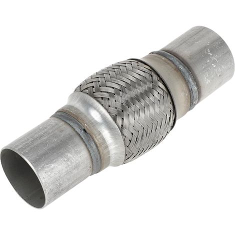 Tuyau D'Échappement Flexible Universel 1 Pièce Acier Inoxydable  Argent, Intérieur 50mm, Extérieur 53mm, Longueur 200mm, Universel Voiture, Soudure, Soufflet Anti-Vibration (1/5)