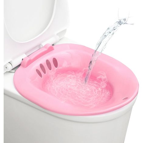 Faltbares Sitzbad für die Toilette, tragbares Sitzbadbecken zum Einweichen von Sitz für die Toilette, Perinealbadewannen zur Linderung von Hämorrhoiden