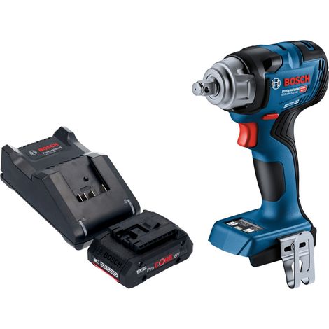 Bosch GDS 18V-330 HC Avvitatore a impulsi professionale a batteria 18 V 330 Nm 1/2" brushless + 1x batteria ricaricabile ProCORE 4,0 Ah + caricabatterie