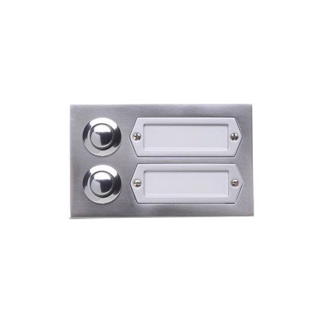 Grothe ETA 502 GA Placa de piso, aluminio fundido, 2 pulsadores de timbre, 55532