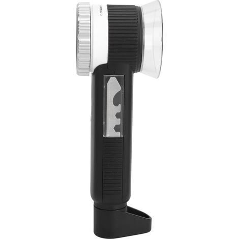 Loupe 30X avec éclairage 3 couleurs (blanc, violet, jaune) rechargeable par USB et lame multifonctionnelle (1/5)