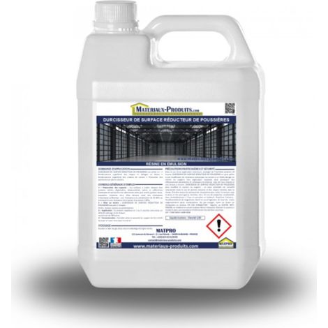 Durcisseur de surface réducteur de poussières - 5 L Incolore - MATPRO