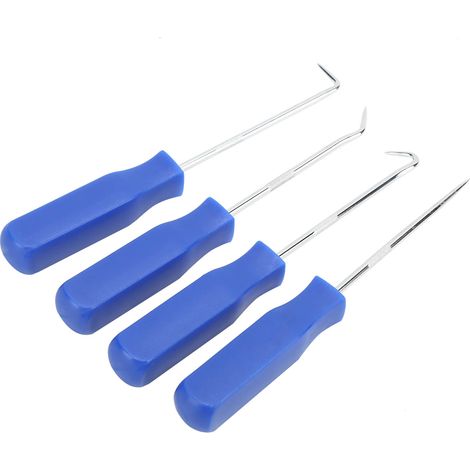 Jeu de 4 tournevis pour joints d'huile, nettoyeur de pierres pour pneus, outil de nettoyage des rainures, outil de réparation des crochets (1/5)