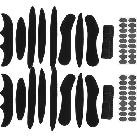 Ensemble de 2 Doublures de Casque de Vélo Électrique avec Velcro et Éponge (1/5)