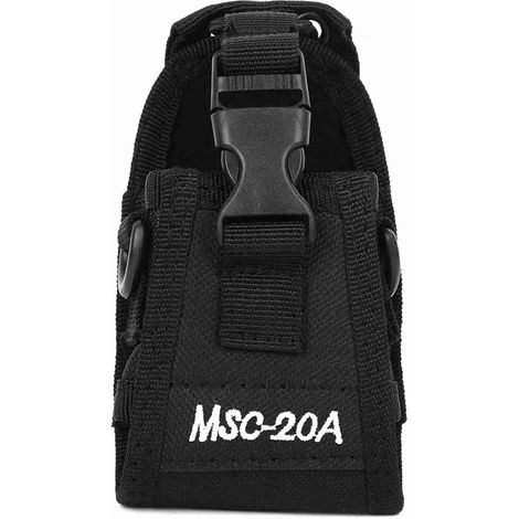 MSC-20A Étui de ceinture universel en nylon réglable pour talkie-walkie bidirectionnel avec bandoulière (1/5)