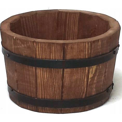 Vaso da fiori in pino 28xH17, noce (1/5)