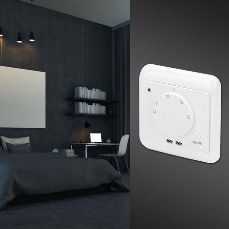 Thermostat de chauffage électromécanique mural 230 V 16 A (1/5)