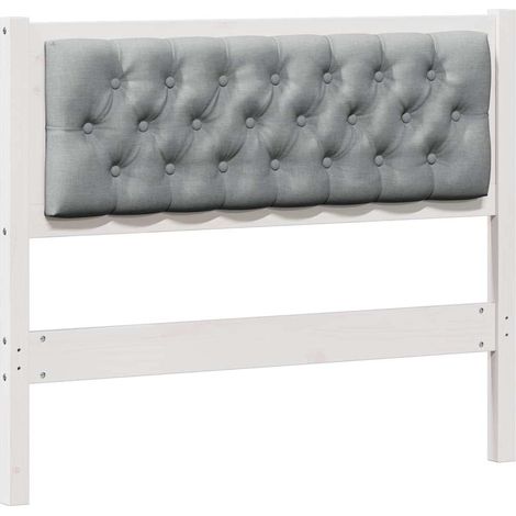 Cabecero Otro y gris claro 100 cm Madera maciza de pino vidaXL (1/5)
