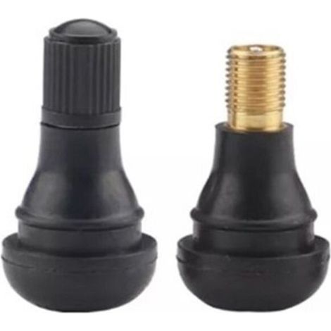 Lot de 4 tiges de valve de pneu sans chambre à air en caoutchouc TR412 universelles à clipser pour pneus de voiture, accessoi-6654