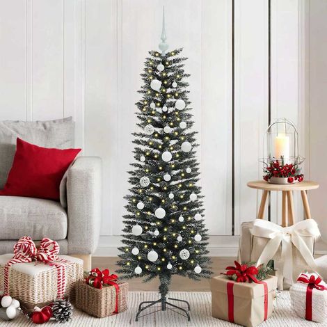 Künstlicher Weihnachtsbaum mit 150 LEDs mit Ständer Grün 120 cm