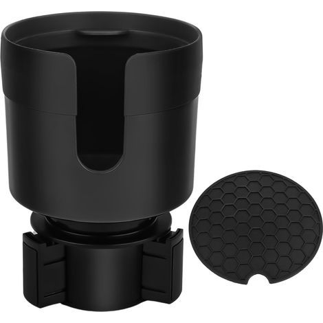 Porte Gobelet Voiture, Porte Boisson Voiture, Porte-Gobelet de Voiture avec Base Réglable, Accessoire Voiture Porte Gobelet pour Plupart des Bouteilles d'eau Tasses (1/5)
