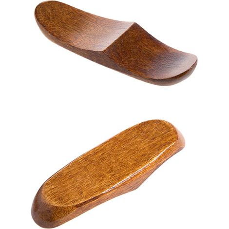 5-teiliges Essstäbchenhalter-Set aus kaffeefarbenem Holz für Löffel, Gabeln und Essstäbchen zum Aufbewahren am Esstisch (1/5)