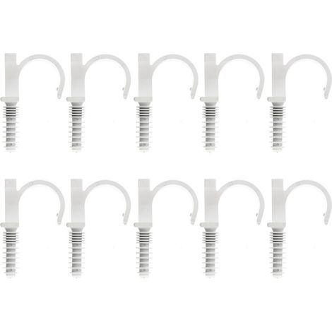 10 RAMCLIP blanc simple Ø20 pour fixer les gaines souples, tubes gaines, per et tubes cuivre - Ram