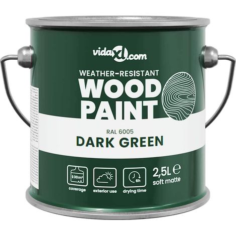 Peinture pour bois Vert 2,5 L Impression murale
