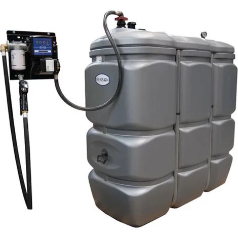 CUVE STOCKAGE FUEL PEHD 1500L STATION 230V 50L/M RENSON (1/3)