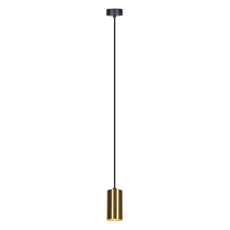 Suspension spot métal noir/laiton GU10 Kaja Vigo 8cm