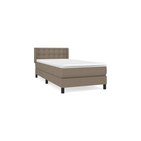 Sommier à lattes de lit avec matelas Taupe 80x200 Tissu (1/5)
