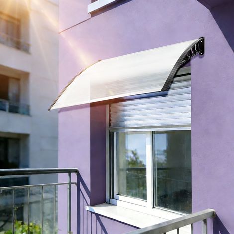 Front Door Canopy 150cm Outdoor Wall Mounted Window Awning UV Snow Rain Shelter