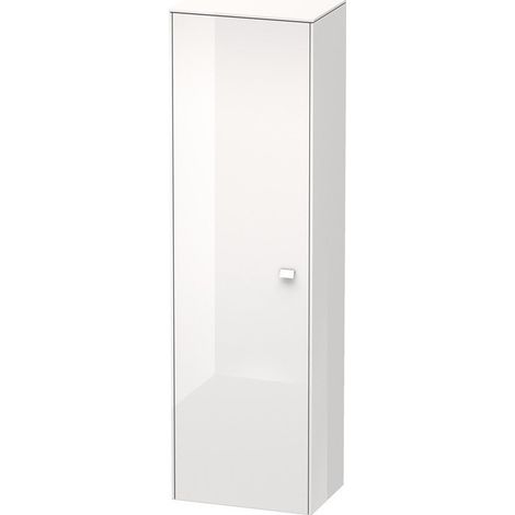 Mobile alto Duravit Brioso 177,0x52,0x36,0 cm, 1 anta, incernierata a sinistra, 1 ripiano in legno, 3 ripiani in vetro, Colore (anteriore/corpo): Decorazione ciliegio ticinese, maniglia cromata - BR1331L1073