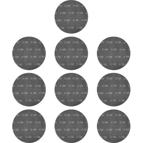 Ortviai Disques abrasifs 17 pouces 120 grains en carbure de silicium – 10 pièces pour ponçage sol bois et pierre (1/5)