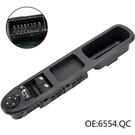 Bouton Interrupteur Commande Lève-vitres Pour Peugeot 207 96548591XT (1/4)