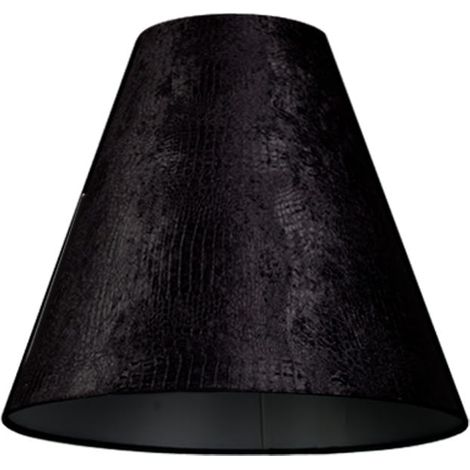 Abat-jour conique velours noir 18x17,5 Nowodvorski CONE