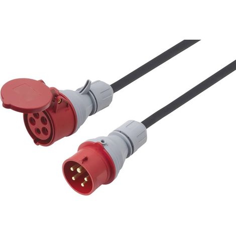Sygonix SY-7486042 alimentation Rallonge 16 A rouge 25 m H07RN-F 5G 2,5 mm² (1/2)