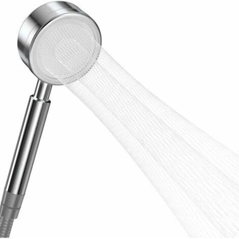 Pommeau Douche Haute Pression en Acier Inoxydable 304, Douchette Douche Salle de Bain Economie d'Eau Installation Facile - Méthode de Jet en Forme de Taille (1/4)