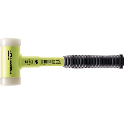 Schonhammer SUPERCRAFT L.315mm testa-D.50mm STA resistente alla rottura, nylon bianco