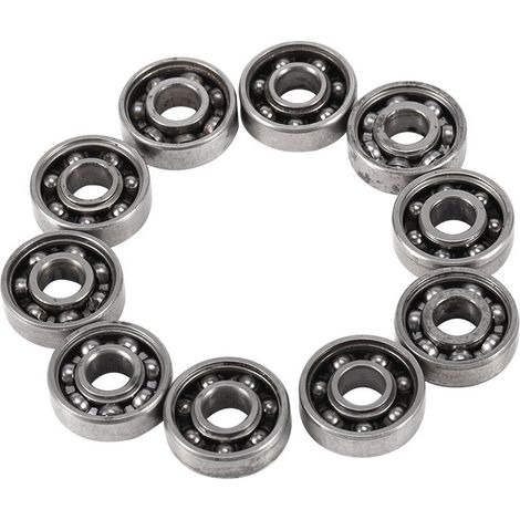 10 pièces Roulement miniature, de mini roulements à billes 608, roulements 8 x 22 x 7 mm et pièces de réparation d'embouts, roulements en acier pour jouets du bout des doigts, roulement en acier (1/5)