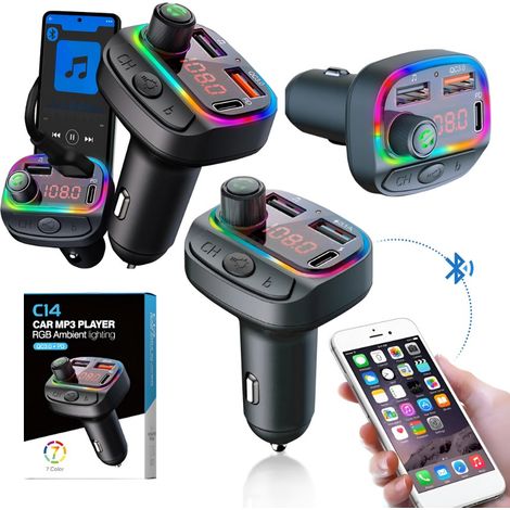 Lecteur MP3 de voiture avec chargeur USB rapide Bluetooth (1/5)