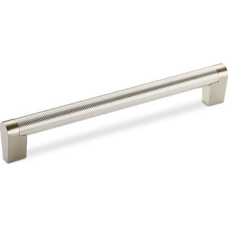 Stangengriff/ Relinggriff GRATE BA 192 mm Edelstahl gerändelt / Edelstahl matt (1/2)