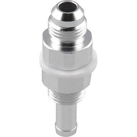 Raccord mâle évasé 6AN pour cloison vers raccord cannelé 5/16 pour réservoir de carburant et batterie de carburant (argenté)-5.76X0.8cm-Silver (1/3)