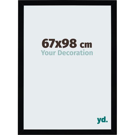 yd. - Cadre photo 67x98 - Noir Brillant - MDF - Mura
