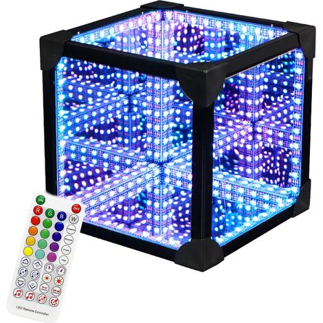 Lampe de chevet 3D Infinity RGB avec télécommande et (1/5)