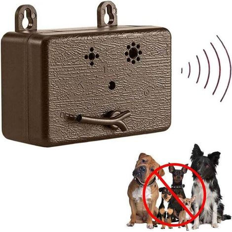 Ultraschall-Hundebellabwehrgerät, 15 Meter Reichweite, brauner Bellstopper für den Innen- und Außenbereich (1/5)