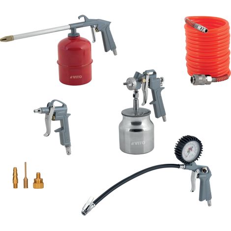 Kit air comprimé 8 accessoires VITO pour Compresseurs d'air (1/5)