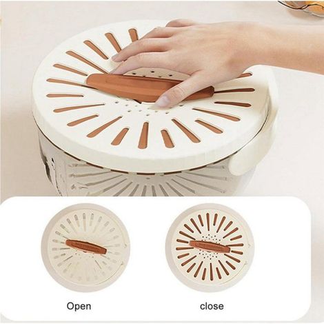 Panier Égouttoir - Pour Fruits Et Légumes - Avec Bac De Drainage Intégré Et Poignée Pliable - 2 Pièces (1/5)