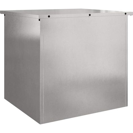 Maison Exclusive - Cassa per cuscini da giardino Acciaio zincato 55 x 50,5 x 50 cm (1/5)